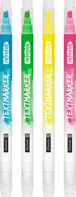 Brunnen - Textmarker-Set löschbar  2-5 mm, 4 Stück