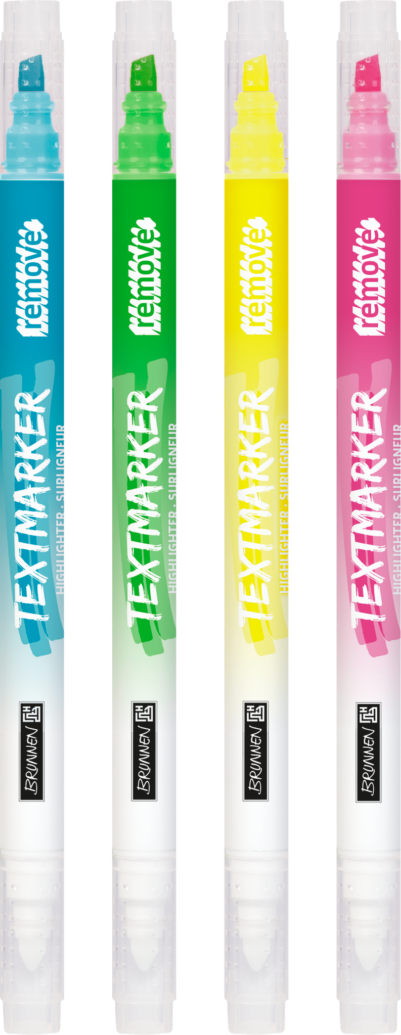 Brunnen - Textmarker-Set löschbar  2-5 mm, 4 Stück