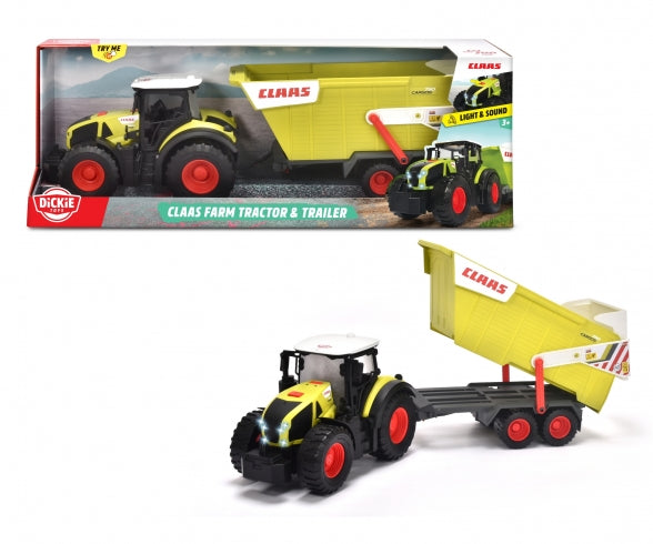Dicke Toys Claas Farm Tractor & Trailer
