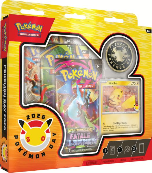 Pokémon Day 2026 des Pokémon-Sammelkartenspiels enthält