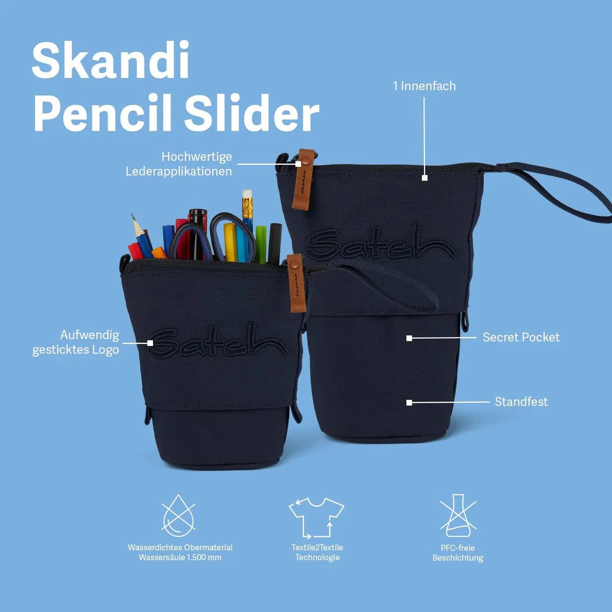 satch Pencil Slider Nordic Blue