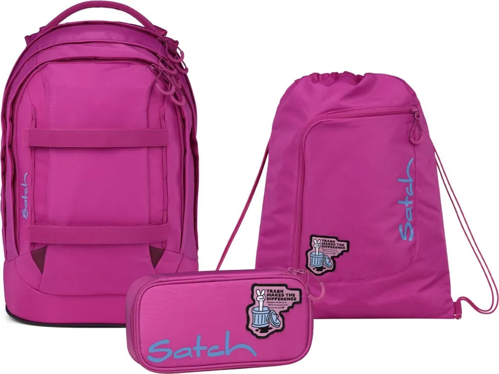 satch Pack Schulrucksack Set Fearless Pink