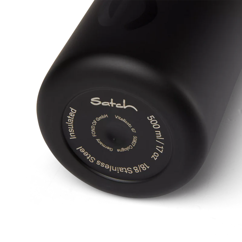 ergobag satch Schwarz Edelstahl Trinkflasche