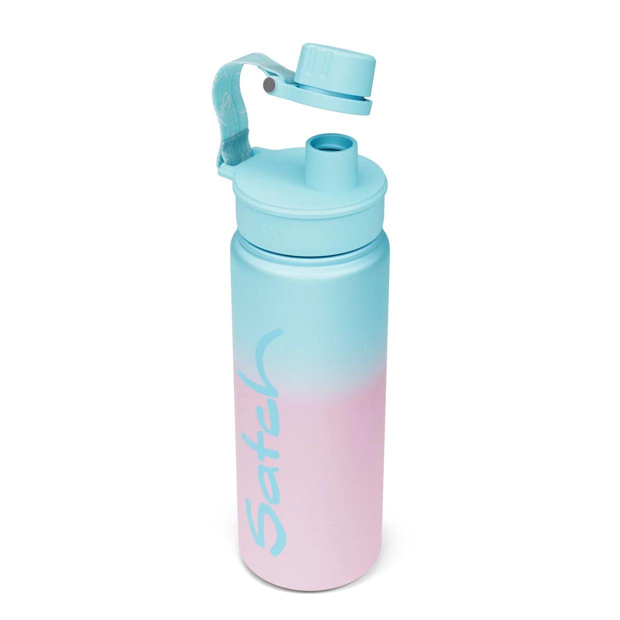 ergobag satch Light Blue Gaffiti Edelstahl Trinkflasche