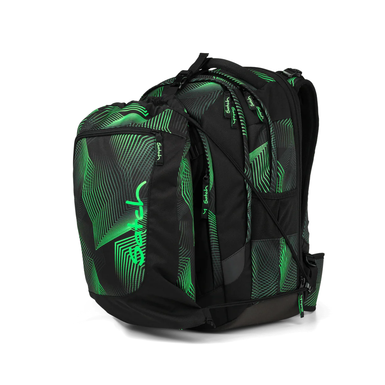 satch Match Plus Schulrucksack  Seismic Green