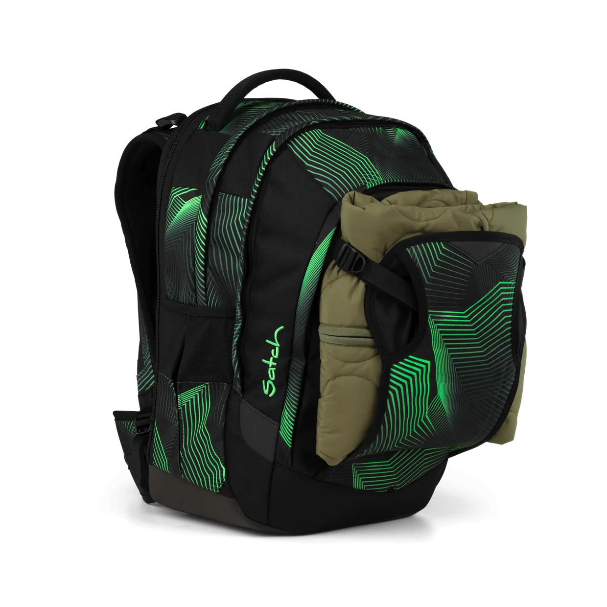 satch Match Plus Schulrucksack  Seismic Green