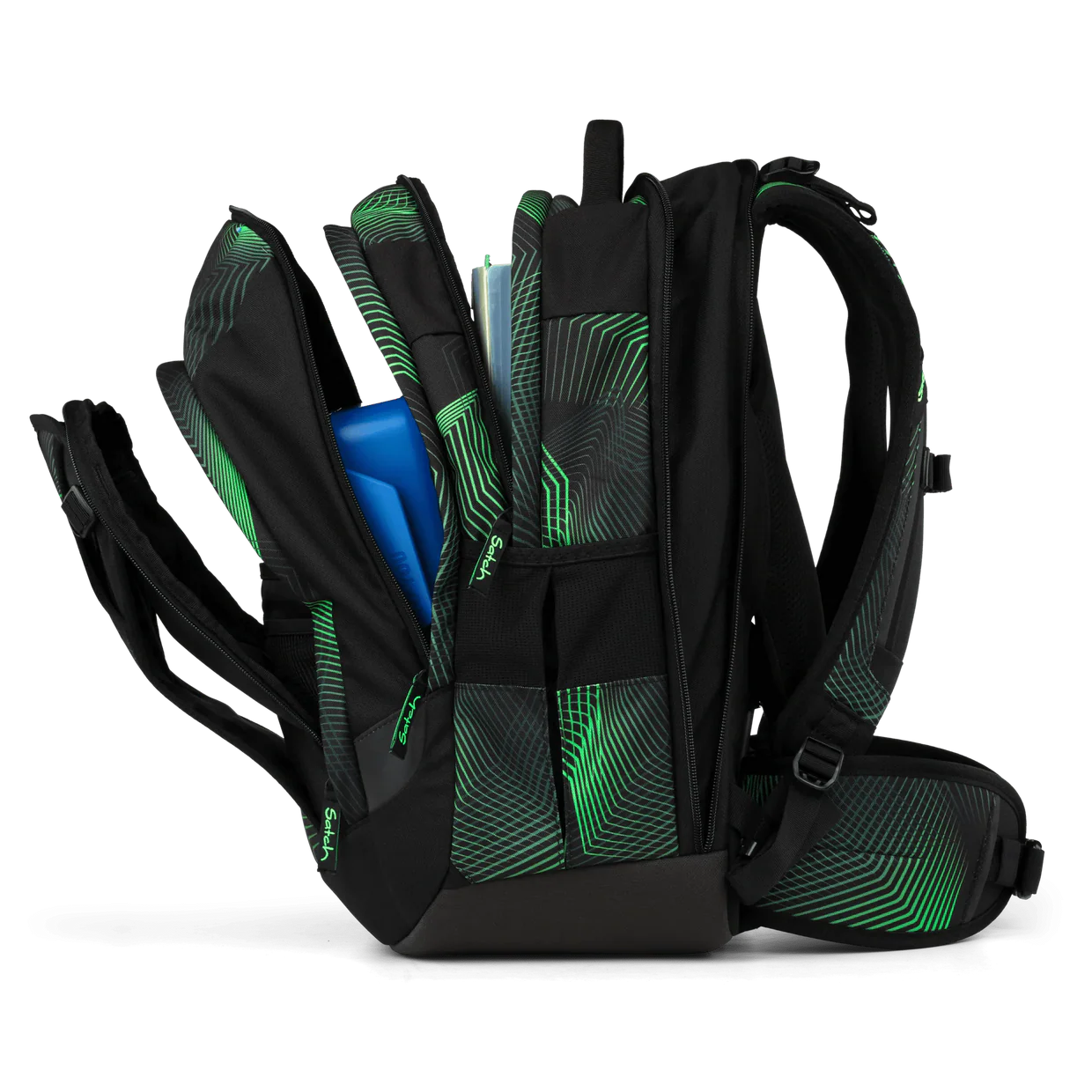 satch Match Plus Schulrucksack  Seismic Green