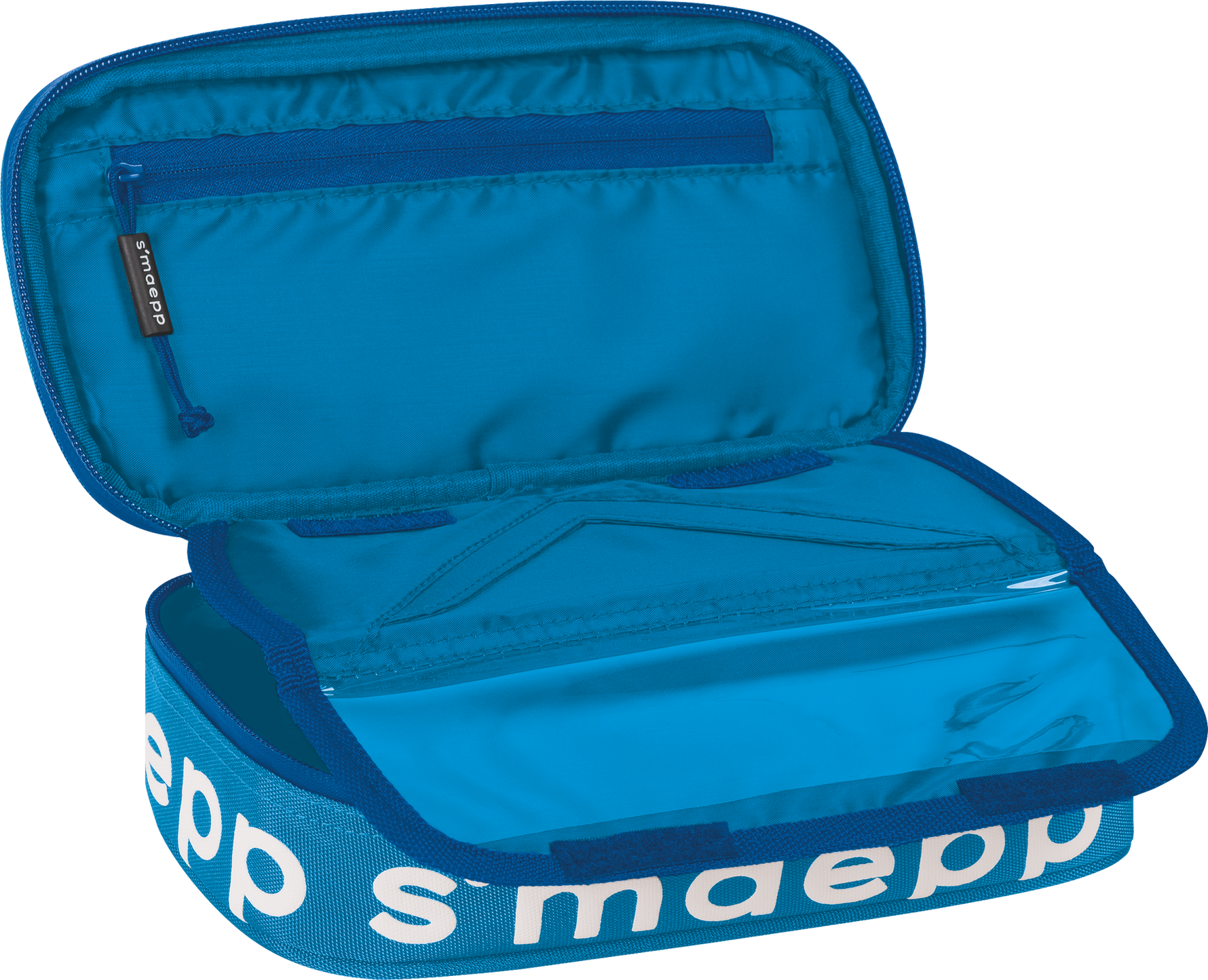 Brunnen s`maepp Schlamperbox - Schüttelpenal Azur Blau