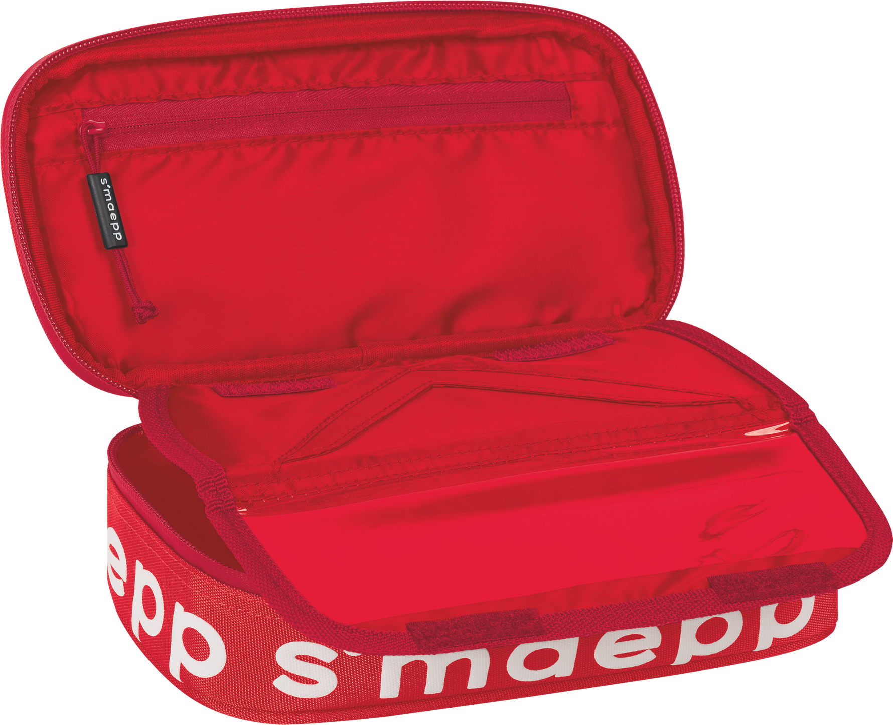 Brunnen s`maepp Schlamperbox - Schüttelpenal rot
