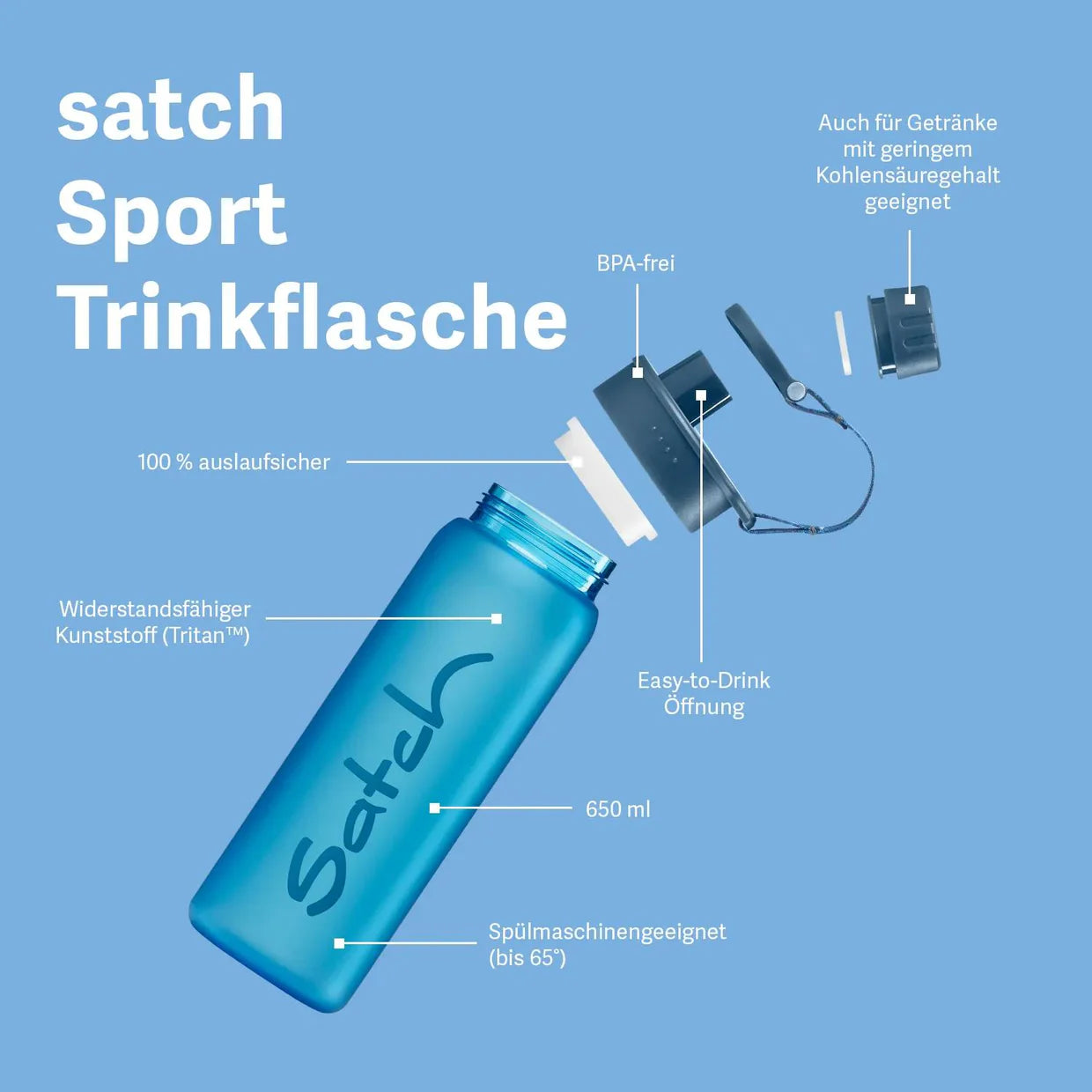 ergobag satch Orange Sport Trinkflasche