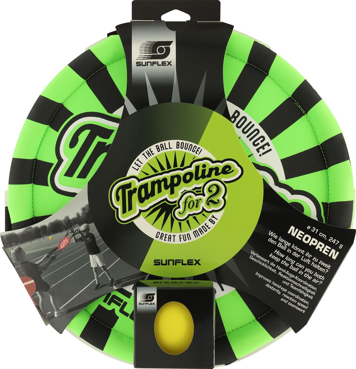 sunflex Trampoline für 2 Spieler grün